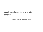 Monitoring financial and social conduct