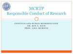 MCRTP Responsible Conduct of Research