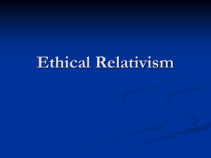 Pojman against Relativism