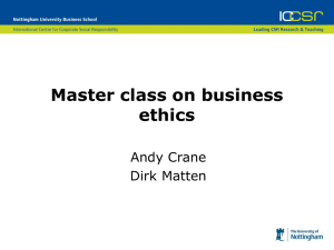 Business ethics? I didn`t think there were any!