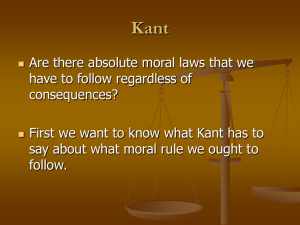 Kant and Respect for Persons