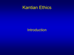 Kantian Ethics