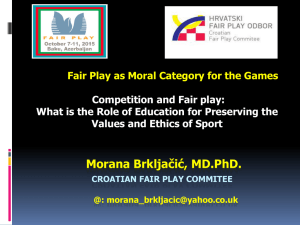 Morana Brkljaçiç - Fair Play Congress Baku