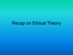 Revision Notes Ethical Theory