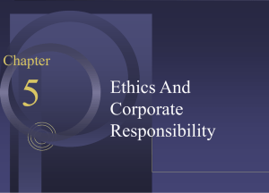 ethical responsibilities