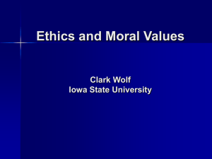 Ethics and Moral Values