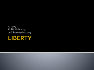 Lecture 4/14: Liberty