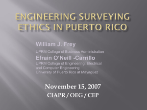 The Ethics Bowl at UPRM: A Capstone Experience for Engineering