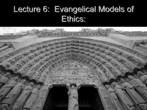 Evangelical Models of Ethics