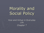 Morality and Social Policy