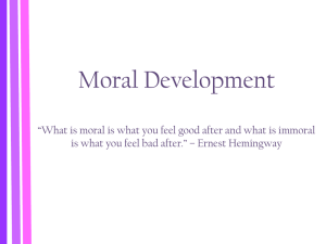 Moral Development PowerPoint