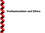 Teaming Review, Professionalism and Ethics