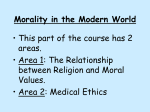 Morality in the Modern World