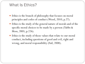 What Is Ethics?