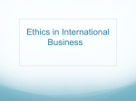 Ethics and Global Business