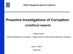 Proactive investigations
