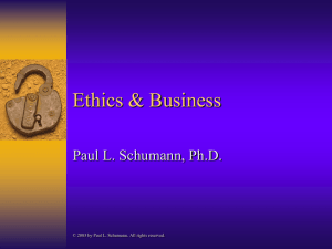 Introduction to Ethics & Moral Reasoning
