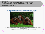 ORGANIZATIONAL ENVIRONMENTS Social Responsibility