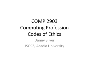ACM Ethics - Acadia University