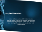 8B Applied Genetics