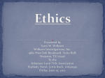 Ethics - Arkansas Land Title Association