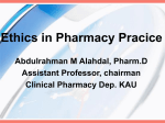 Ethics in Pharmacy Pracice