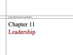 Ch 11 Leadership - Personal homepages