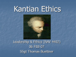 Kantian Ethics