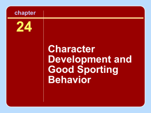 24 Character Development and Good Sporting