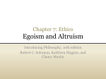 Egoism and Altruism