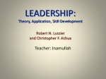 Leadership Traits & Ethics