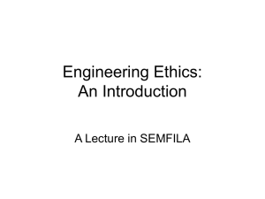 Engineering Ethics: An Introduction