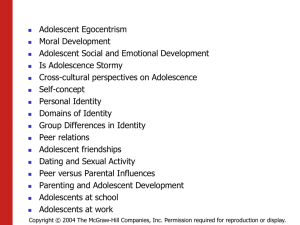 12-4 Social and Emotional Dev. in Adol.