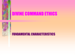 DIVINE COMMAND ETHICS - University of Dayton