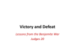 Victory and Defeat: A Study of Judges 20