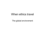 When ethics travel