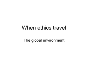 When ethics travel