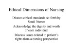 Ethical Dimensions of Nursing