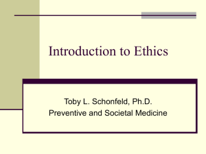 Introduction to Ethics