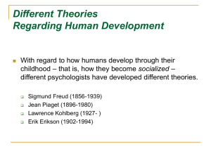 Different Theories Regarding Human Development