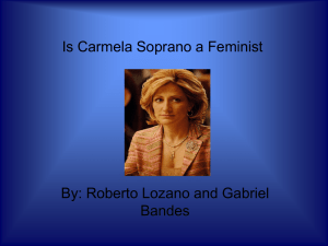 Is Carmela Soprano a Feminist - AST-TOK