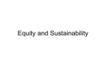Equity and Sustainability
