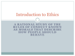 Introduction to Ethics