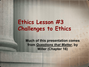 Ethical Challenges