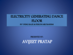 electricity generating dance floor by using rack & pinion mechanism