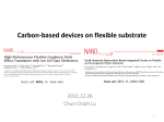 Carbon-based devices on flexible substrate