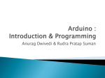 Arduino : Introduction & Programming