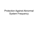 Protection Against Abnormal System Frequency