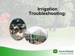 Irrigation Troubleshooting