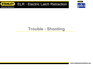 ELR-Electronic Latch Retraction Function